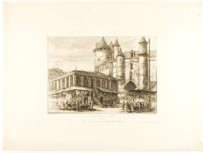 Meryon - The Grand Châtelet, Paris, c. 1780, after an earlier drawing, 1927.4391.2