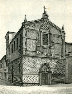 Messina chiesa di Santa Maria della Scala (xilografia di Barberis 1892)