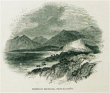 Messenian mountains, from Kalamáta - Wordsworth Christopher - 1882