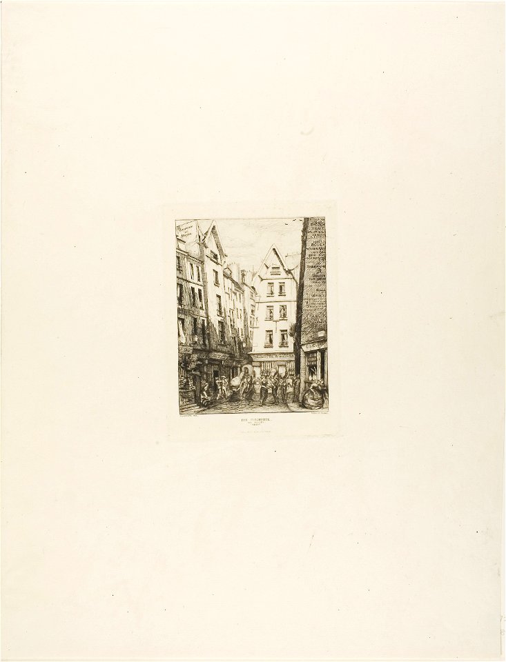 Meryon - Rue Pirouette aux Halles, Paris, 1927.4388