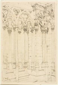 Meryon - The Gallery of Notre-Dame, Paris, 1853, 1938.1635
