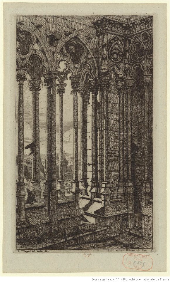 Meryon - La galerie Notre-Dame, btv1b55002260m
