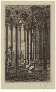 Meryon - La galerie Notre-Dame, btv1b55002260m
