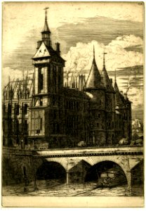 Meryon - La Tour d'Horloge, 1862,1011.701