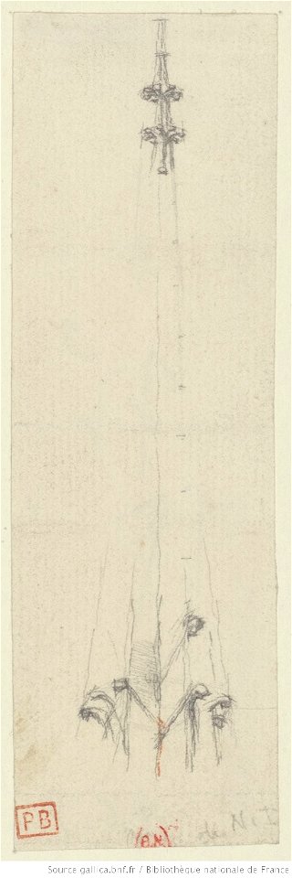 Meryon - Neuf croquis d'études pour Notre-Dame de Paris, btv1b55002638g