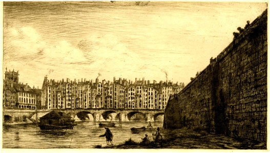 Meryon - Le Pont-au-Change, Paris, vers 1784, 1876,0510.241