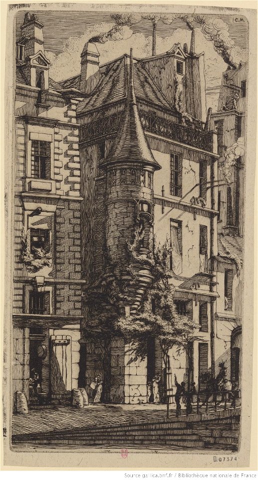 Meryon - Tourelle de la rue de la Tixéranderie, btv1b550024645