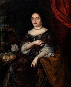 N. II van Ravesteyn - Portret van een vrouw, mogelijk Anna de Bye (1636-1713). Echtgenote van Jacob van den Steen - C2014 - Cultural Heritage Agency of the Netherlands Art Collection