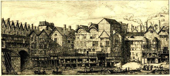 Meryon - Partie de la cité vers la fin du XVIIe siècle, 1862,1011.716