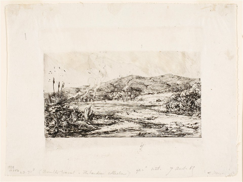 Meryon - The Little French Colony at Akaroa, 1845, 1917.756