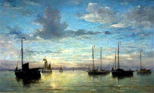 Mesdag - Evening on the sea