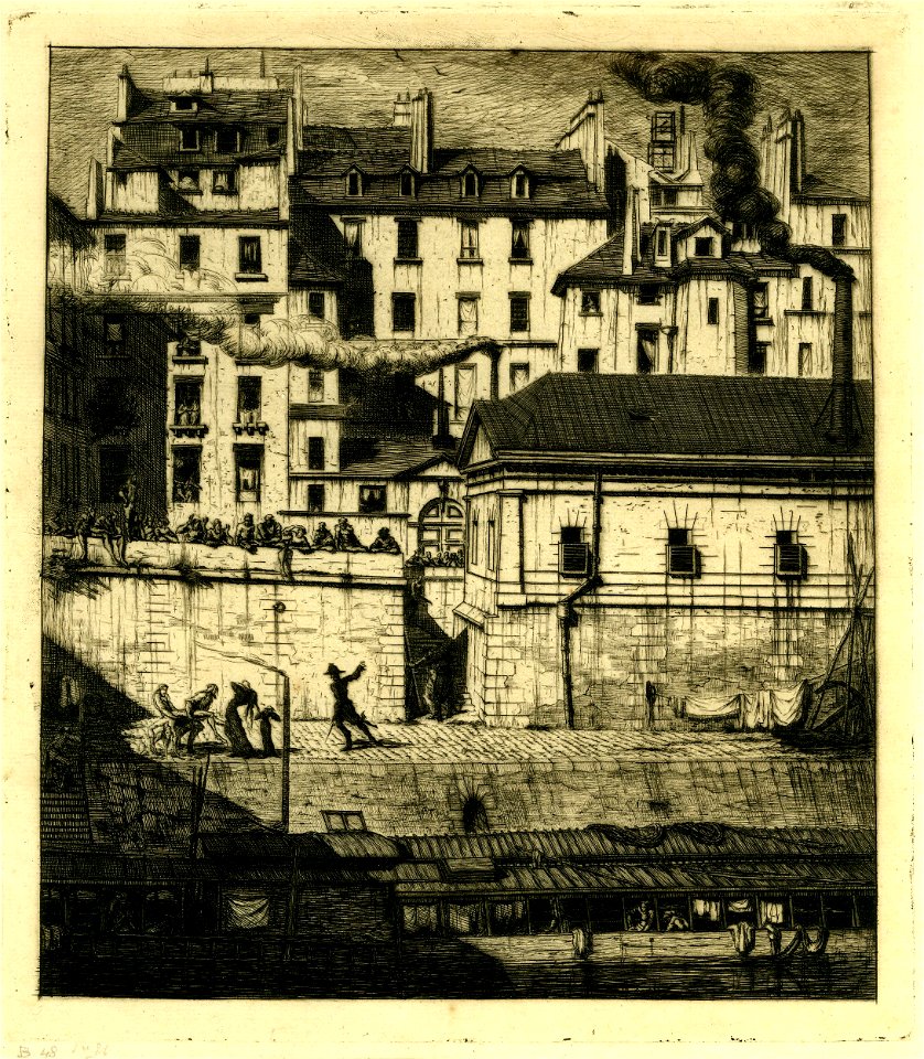 Meryon - Le Morgue, Paris (The mortuary), 1862,1011.708