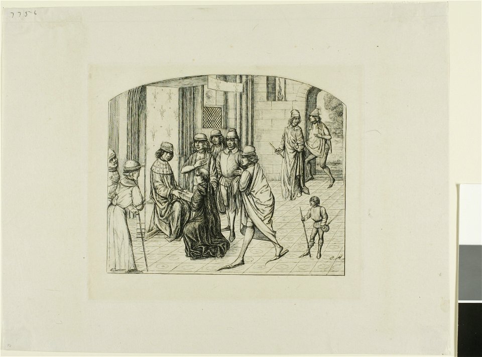 Meryon - The Printer Valère Maxime being Presented to King Louis XI, 1927.4418