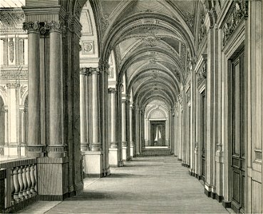Messina interno della camera di commercio (xilografia di Barberis 1892)