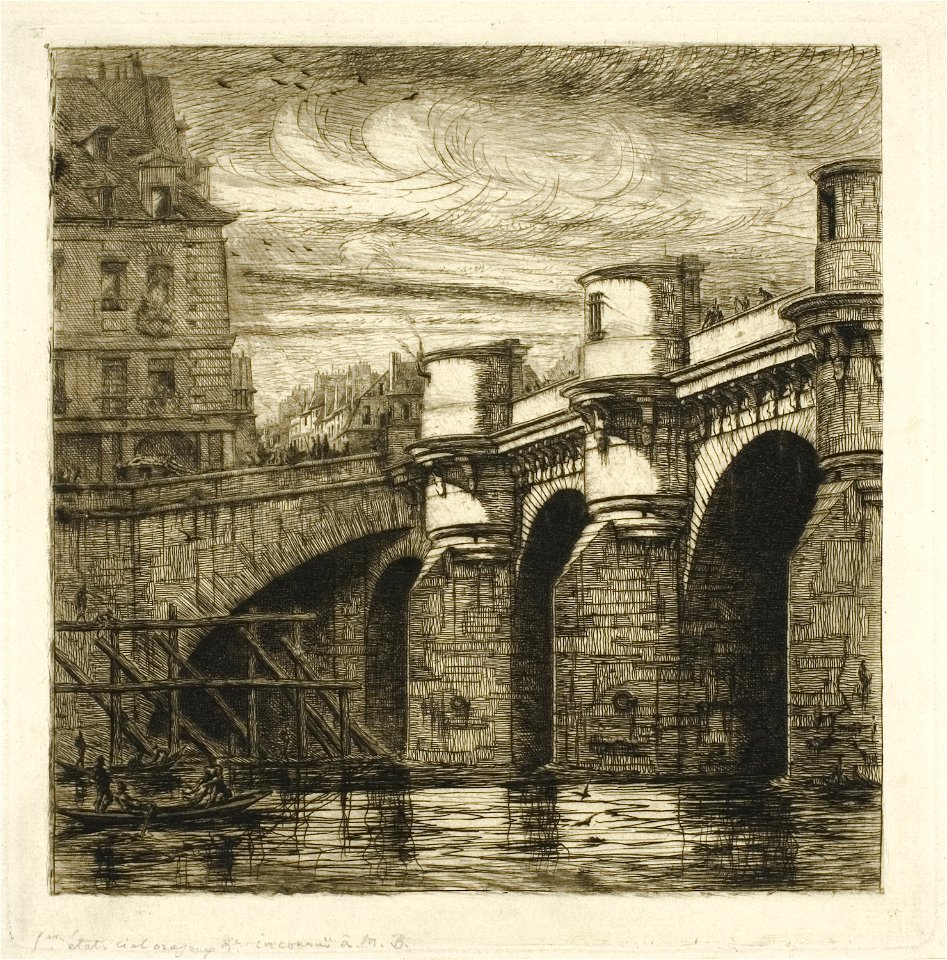 Meryon - Pont-Neuf, Paris, 1917.748