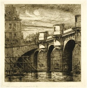 Meryon - Pont-Neuf, Paris, 1917.748