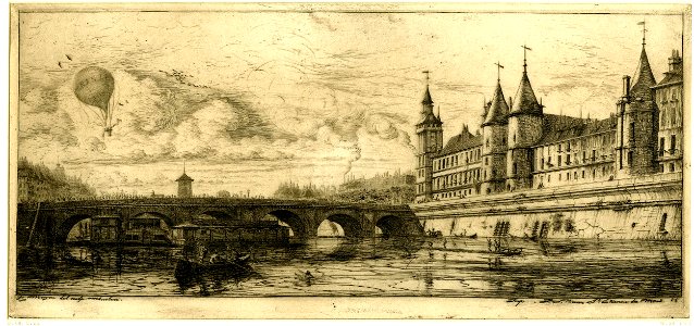 Meryon - Le Pont-au-Change, Paris, 1862,1011.698