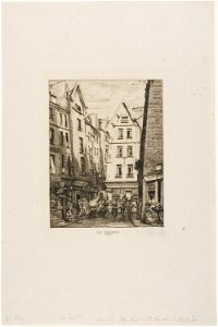 Meryon - Rue Pirouette aux Halles, Paris, 1938.1653