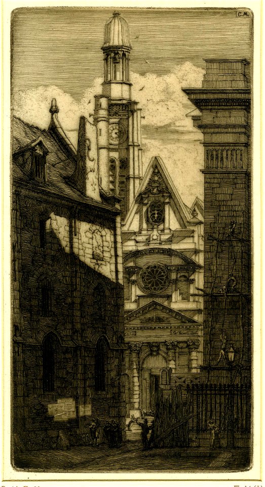 Meryon - Saint Étienne-du-Mont, Paris, 1862,1011.704