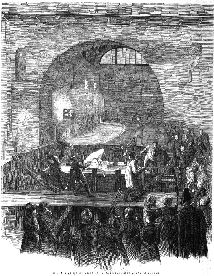 München Königl Erzgießerei großes Gießhaus 1845 (IZ 04-412)