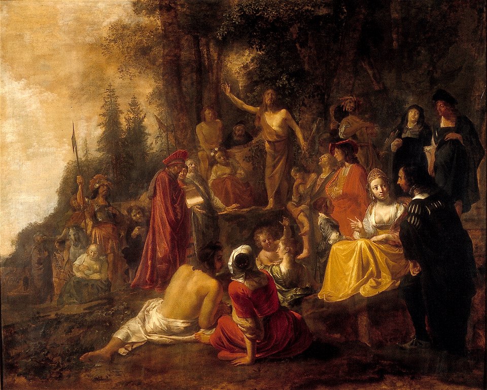 N. Knüpfer - De prediking van Johannes de Doper - NK2714 - Cultural Heritage Agency of the Netherlands Art Collection
