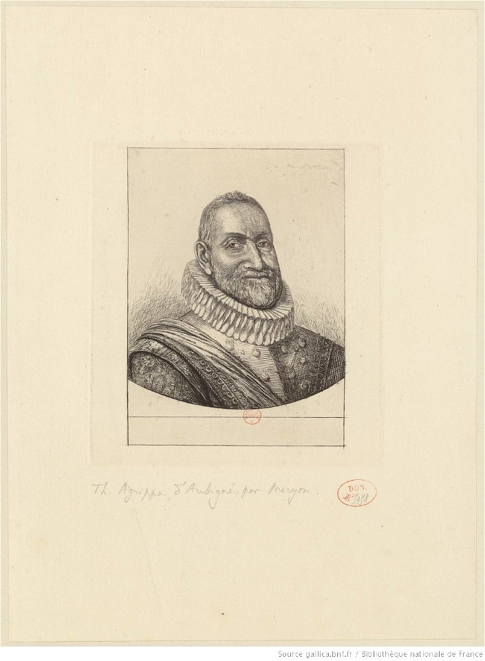 Meryon - Th. Agrippa d'Aubigné, 1er état, btv1b550021876