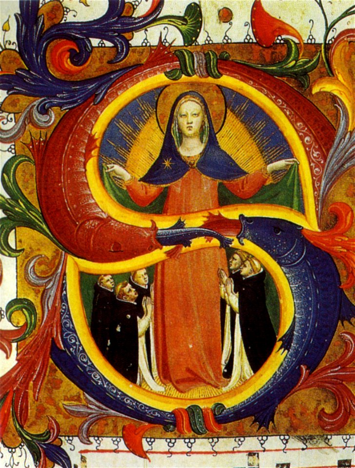 Messale 558, vergine protettrice dei domenicani