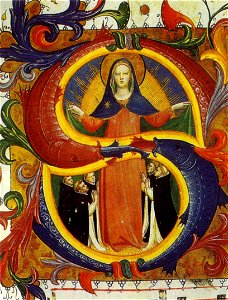 Messale 558, vergine protettrice dei domenicani