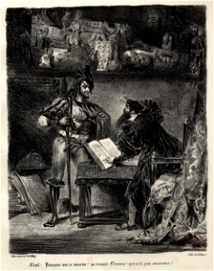 Méphistophélès apparaissant à Faust (Mephistopheles appearing to Faust) (BM 1924,1014.7.6 1)