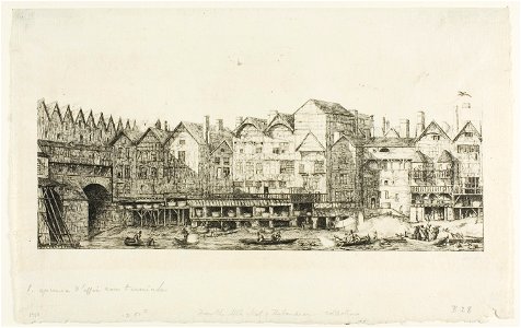 Meryon - View of Part of the City of Paris toward the Close of the XVII Century, 1917.752