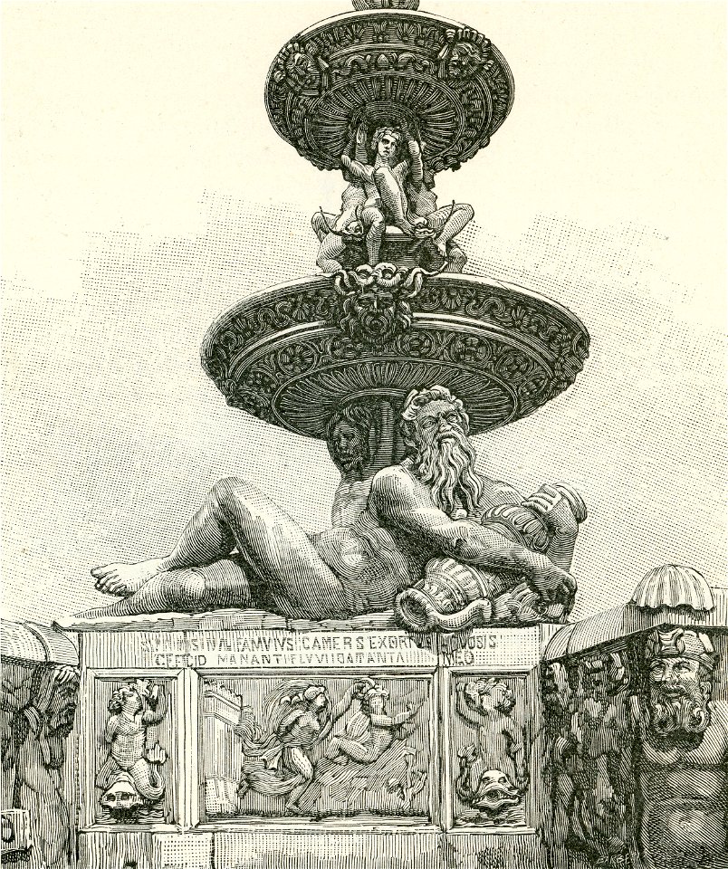 Messina dettaglio della fontana del Duomo