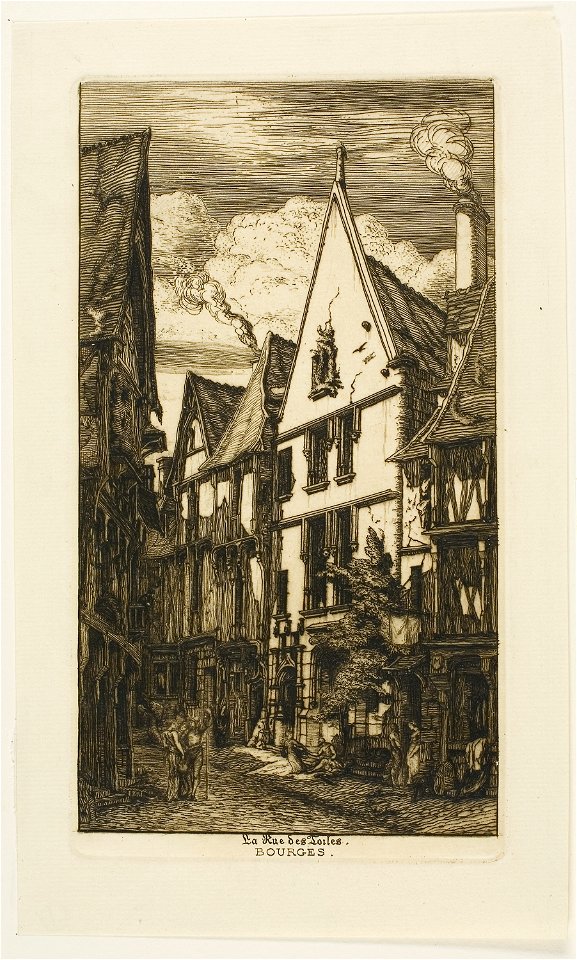 Meryon - Rue des Toiles, Bourges, 1927.4394