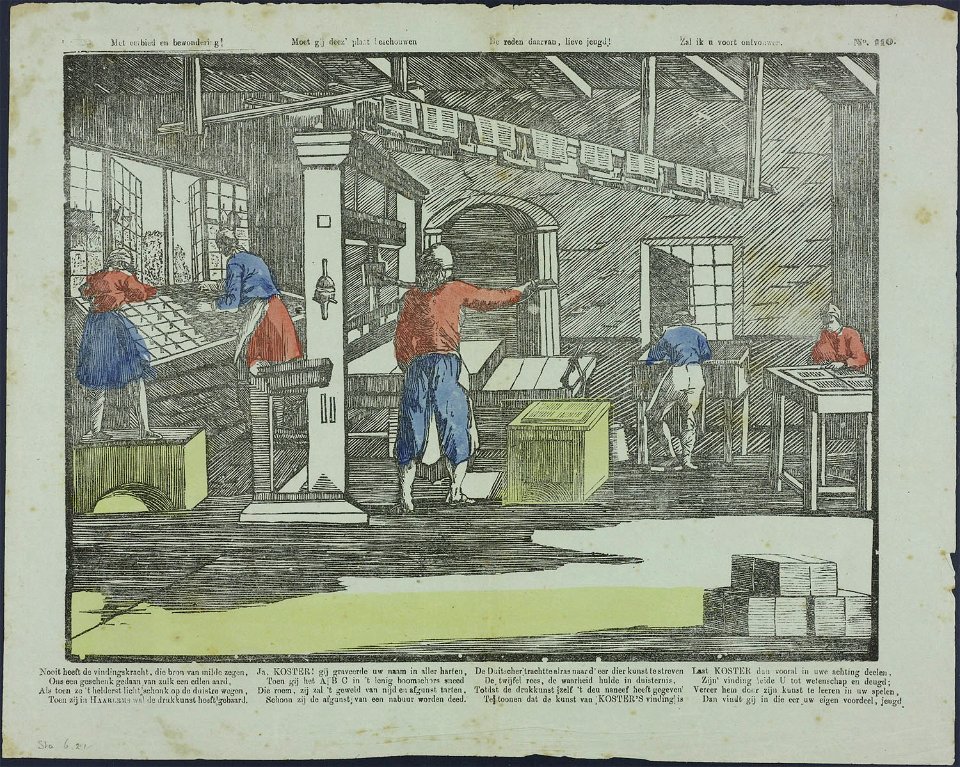 Met eerbied en bewondering, Moet gij deez' plaat beschouwen, De reden daarvan, lieve jeugd! Zal ik u voort ontvouwen-Catchpenny print-Borms 0963