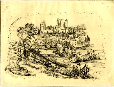Meryon - Ruines du Château de Pierrefonds, 1875,0313.51