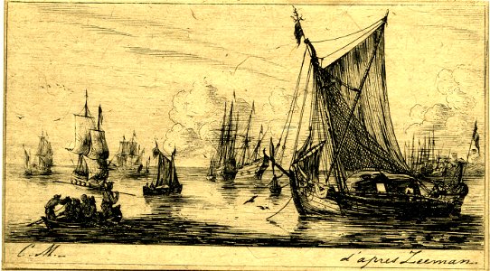 Meryon - Pêcheurs de la Mer du Sud, 1865,0114.122