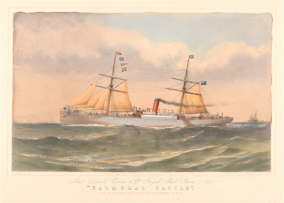 Messrs Donald Currie and Co's Royal Mail Steam Ship Balmoral Castle RMG PY5278