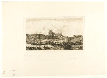 Meryon - The Old Louvre, Paris, 1651, 1909.250