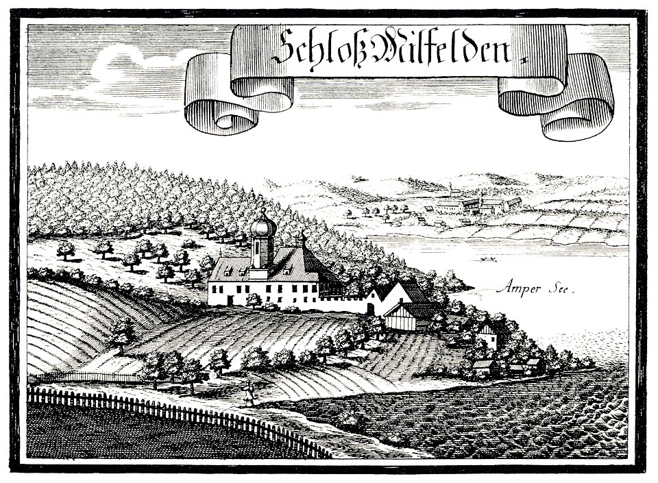 Mühlfeld, Schloss Mühlfeld um 1700