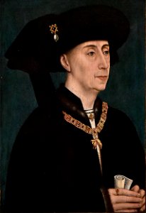 Naar Rogier van der Weyden (1399of1400-1464) Portret van Filips de Goede MSK Gent 3-02-2020. Free illustration for personal and commercial use.