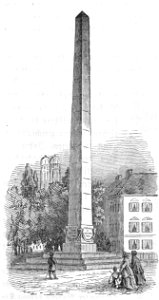 München Obelisk Illustration Stumpf 1852