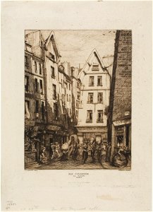 Meryon - Rue Pirouette aux Halles, Paris, 1917.751