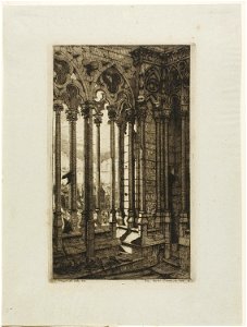 Meryon - The Gallery of Notre-Dame, Paris, 1938.1636