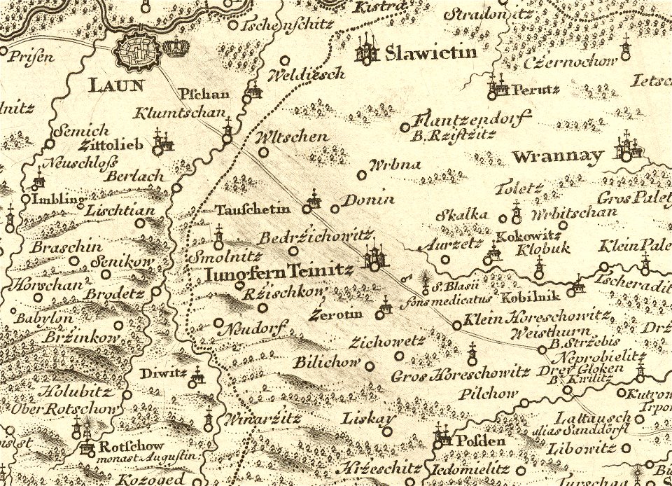 Müllerova mapa - Panenský Týnec