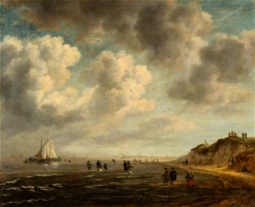 Naar Jacob van Ruisdael - Beach View - 154 - Rijksmuseum. Free illustration for personal and commercial use.