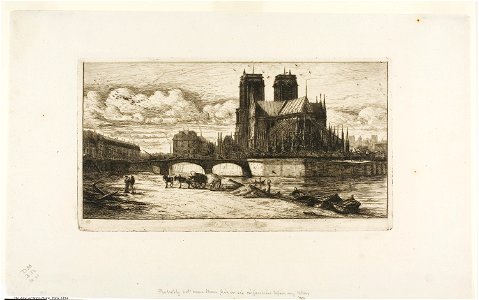 Meryon - The Apse of Notre-Dame, Paris, 1909.283