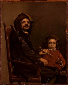 Naar Michael Sweerts - Zittende man met jongen - Cat. 1178 - Philadelphia Museum of Art