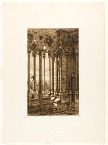 Meryon - The Gallery of Notre-Dame, Paris, 1952.1083