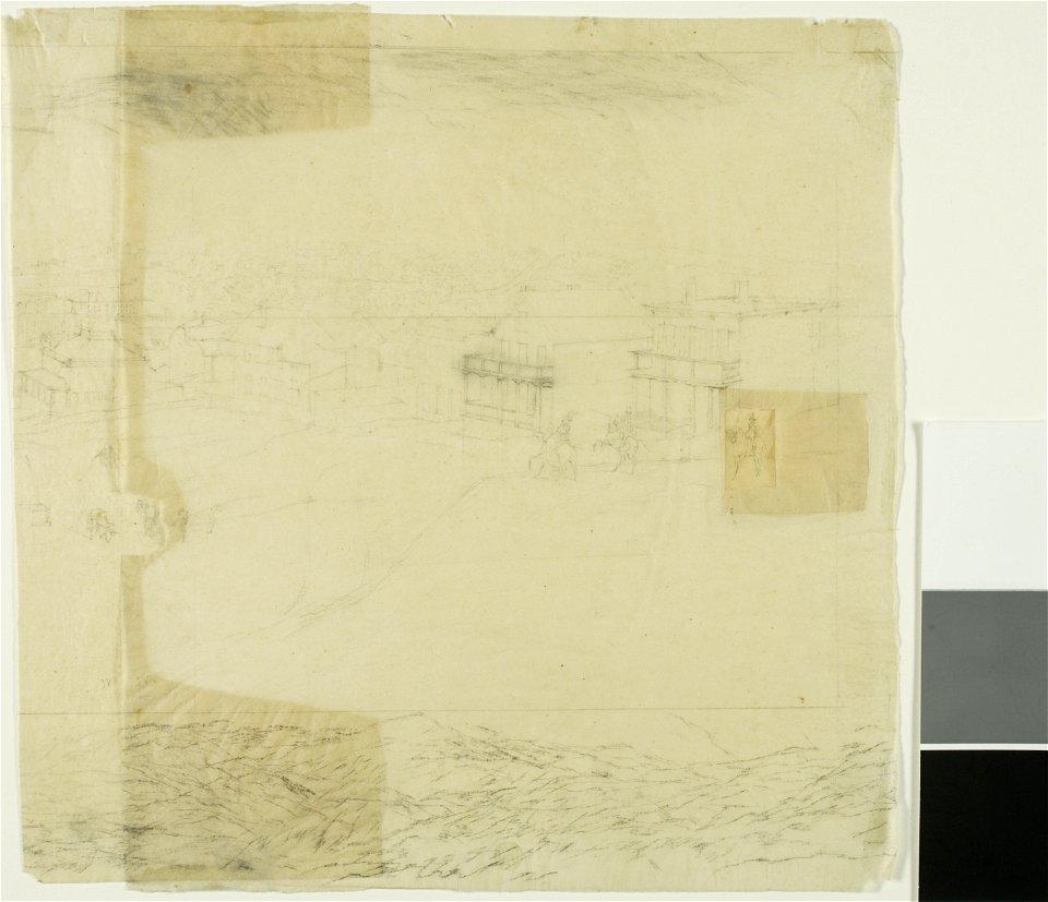 Meryon - Study for San Francisco, far right section, 1855–56, 1909.294d