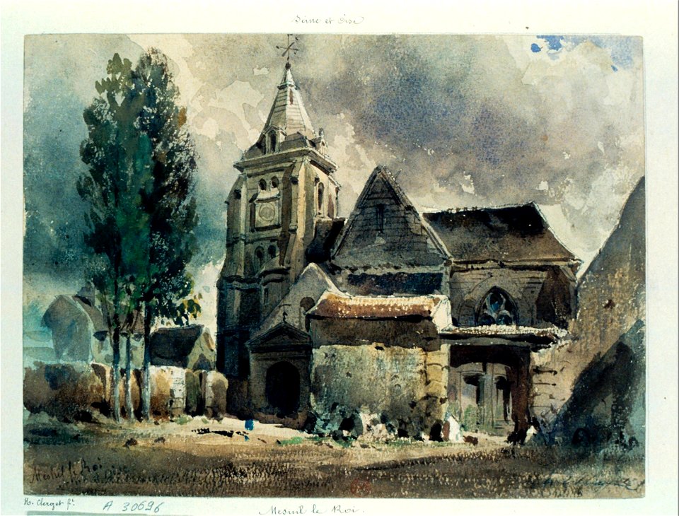 Mesnil-le-Roi église dessin