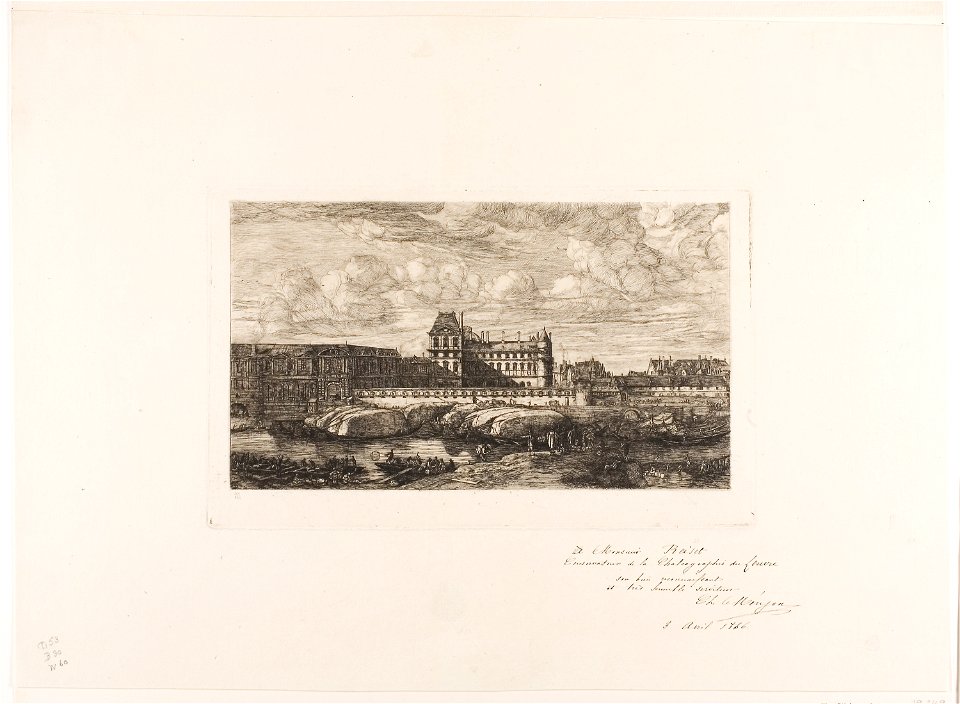Meryon - The Old Louvre, Paris, 1651, 1909.249